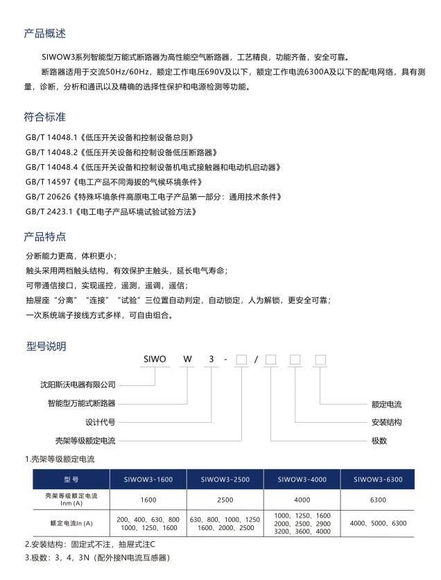 SIWOQ3-160/3S1 125A桔子電器授權經銷正確使用方法 ??